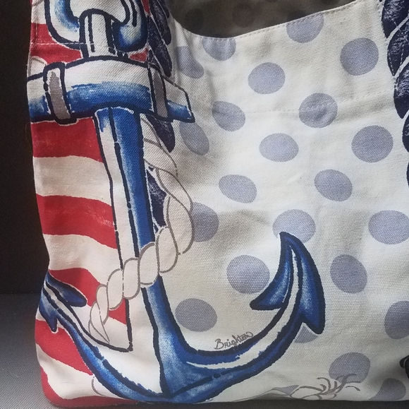 SSBrighton sail away wkend nautical never full Tote Coastal Granny - Picture 2 of 5